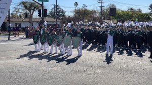Band and Guard at the Tournament of Roses Parade